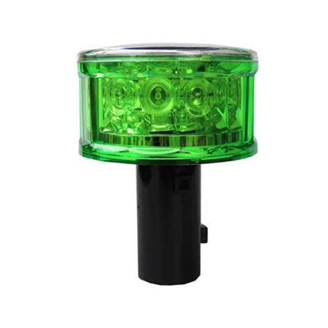 Pcs Green Led Flashing Light Solar Warning Light Vicedeal