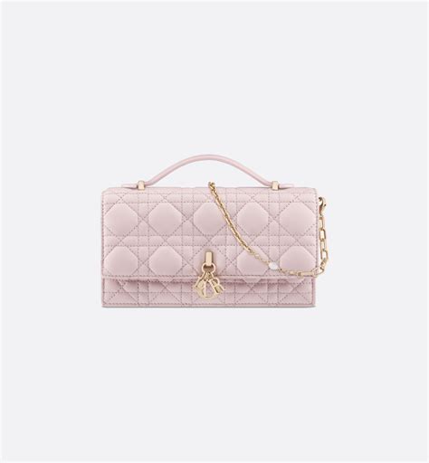 My Dior Mini Bag Pale Pink Cannage Lambskin | DIOR