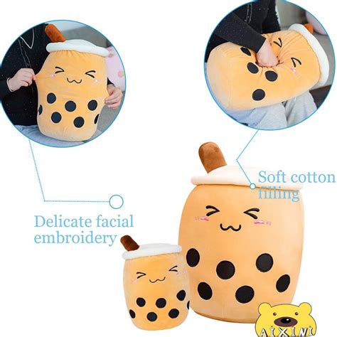 Aixini 196 Inch Boba Stuffed Plushie Bubble Tea Plush Pillow Cartoon