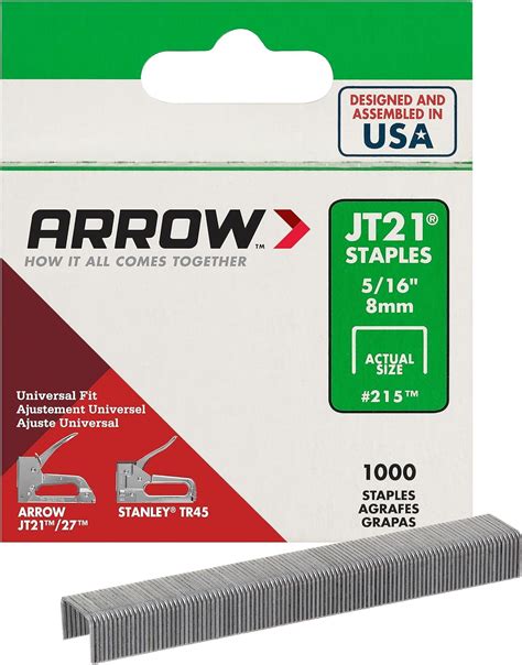 Arrow Jt Thin Wire Staples For Staple Guns And Staplers Use For