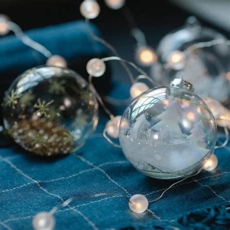 Boule De Noel Transparente Pcs Boule De Noel Personnalisable