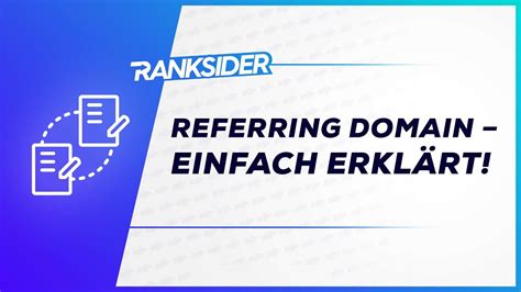 Referring Domain Einfach erklärt Ranken mit Ranksider YouTube