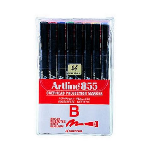 Marker Ohp Artline 855 Perm Broad Asst Wlt8 Skout Office Supplies