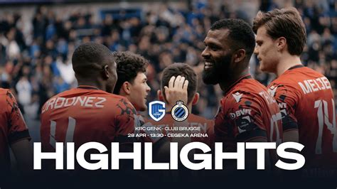 KRC GENK CLUB BRUGGE HIGHLIGHTS 2023 2024 YouTube