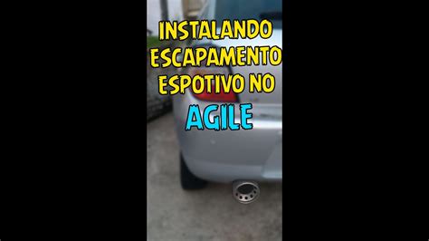 INSTALAÇÃO DO ABAFADOR ESPORTIVO NO AGILE YouTube