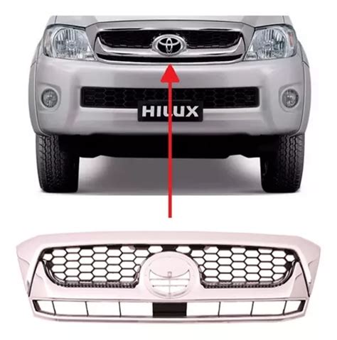 Parrilla Rejilla Toyota Hilux 2008 2009 2010 2011 Cromada