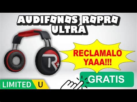 Limited Gratis Audifonos Ropro Rojos En Roblox Youtube