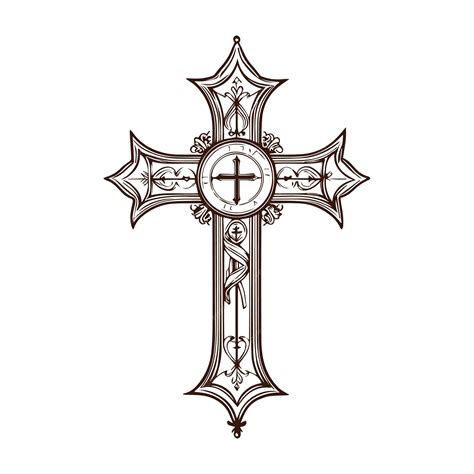 Download Premium Vintage Jesus Cross Vector Illustration Religious