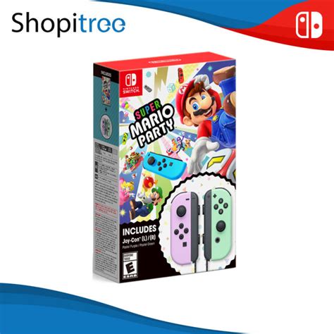 Nintendo Switch Super Mario Party Joy Con Bundle Pastel Purple