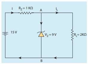 Zener Diode V I Characteristics Circuit Symbol Example Numerical