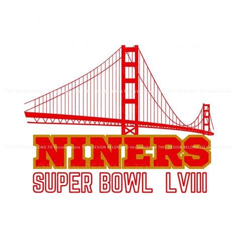 Football Niners Super Bowl LVIII SVG