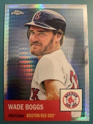 Topps Chrome Platinum Anniversary Wade Boggs Prism Refractor