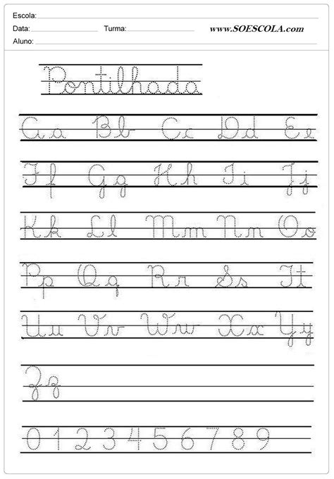 Caderno De Caligrafia Pontilhado Para Imprimir Pdf - Caderno de caligrafia pontilhado para imprimir aprender e brincar – Artofit