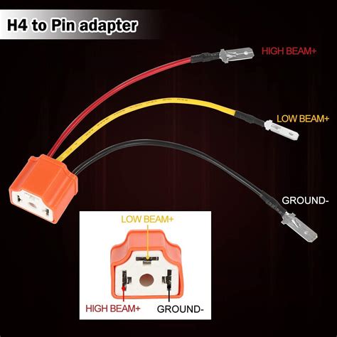 Buy Pack H Hb Pin Adapter Wiring Harness Sockets For X X