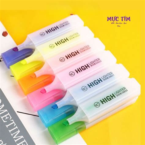 Bút dạ quang Deli S625 tím/ vàng/ cam/ hồng/ xanh dương/ xanh lá
