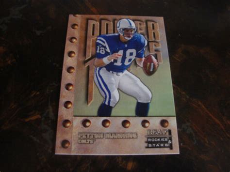 Leaf Rookies Stars Football Peyton Manning Ebay