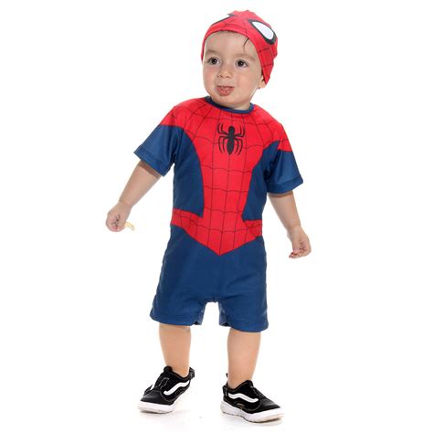 Fantasia Bebe Homem Aranha - Fantasia Homem Aranha Bebe - Marvel | Abrakadabra