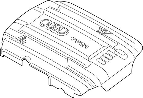 2022 Audi Engine Cover 18 Liter 20 Liter 20 Liter Gas A3 20