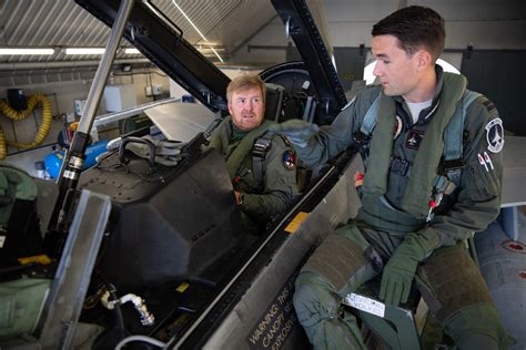 King Willem Alexander Takes Part In F Training Mission Royal Central