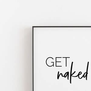 Get Naked Bathroom Sign Funny Bathroom Art Printable Art Modern