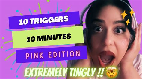 ASMR 10 Pink Trigger Assortment In 10 Minutes To Help You Sleep