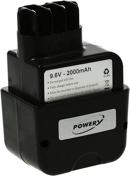 Powery Batterie Pour Metabo Perceuse Visseuse Sans Fil BE At 9 6 2R L