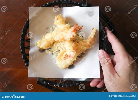 Fried Shrimp or Tempura , Japanese Food Stock Photo - Image of carry ...