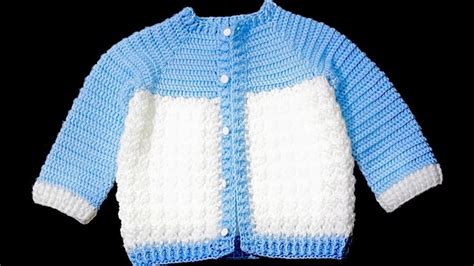 Chaquetita Abrigo O Chambrita Con Lindo Punto Turco A Crochet Paso A