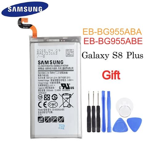 정품 교체 배터리 삼성 갤럭시 S8 플러스 Eb Bg955aba Eb Bg955abe G9550 S8plus Sm G9 Sm G955 G955 3500mah휴대폰 배터리