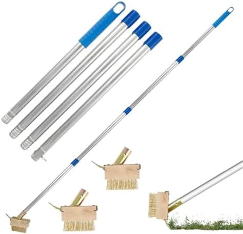 Comeder Patio Weed Wire Brush With 160cm Long Handle 2 Replacement