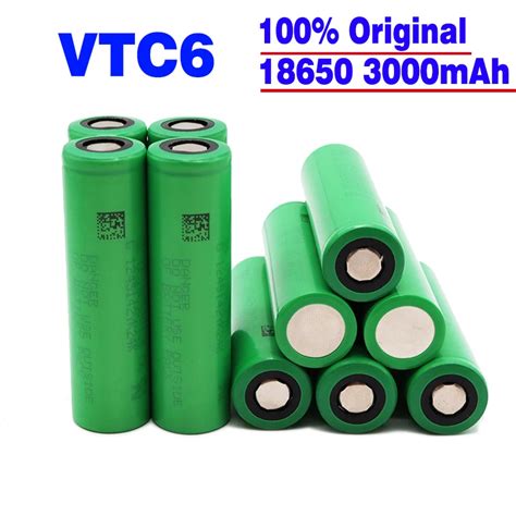 100 Original VTC6 3 7V 3000mAh Rechargeable Li Ion Battery For Sony