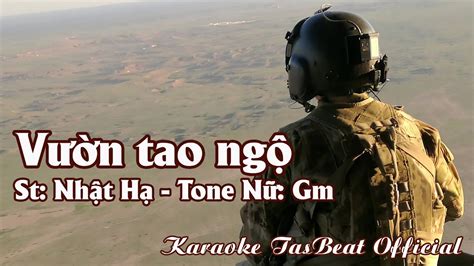 Karaoke Vườn Tao Ngộ Tango Tone Nữ TAS BEAT YouTube