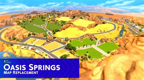 Oasis Springs Map Replacement - DOWNLOAD | Patreon | Sims, Sims 4, Sims ...