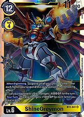 ShineGreymon Across Time Booster Serien Einzelkarten Digimon MAWO CARDS