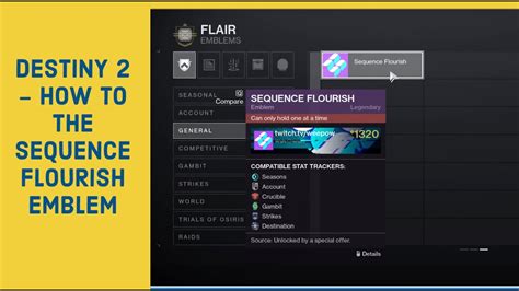 Destiny How To Get The Sequence Flourish Emblem Free Community