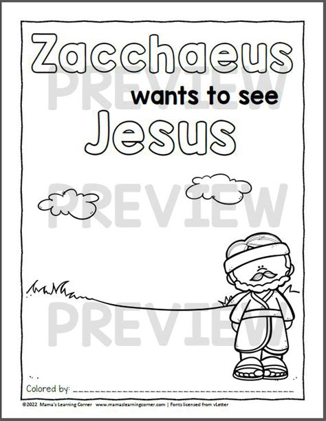 Zacchaeus Coloring Pages | Made By Teachers