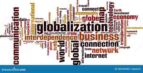 Globalization Word Cloud Stock Vector Illustration Of Change 182192593