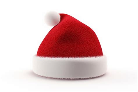 Premium AI Image | Santa's hat on a white background