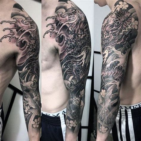 Water Dragon Tattoo Sleeve