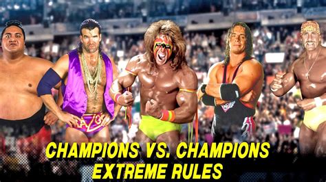 Wwe K Hulk Hogan Vs Ultimate Warrior Vs Yokozuna Vs Bret Hart Vs