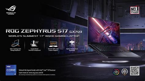 Asus Rog Zephyrus S17 Gx703 Laptop Gaming 17 Wqhd Paling Tipis Di Dunia Youtube