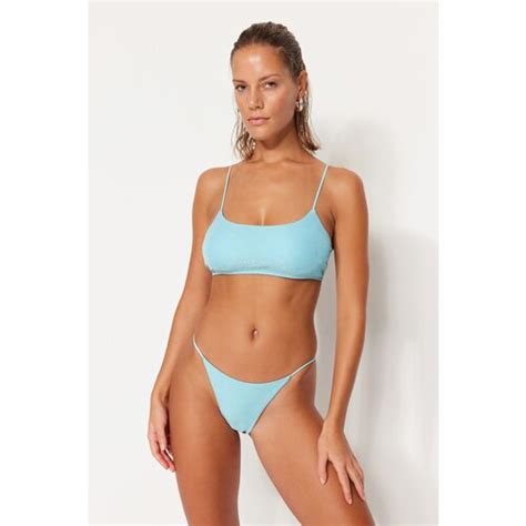 Trendyol Bikini Set Blue Plain EPonuda