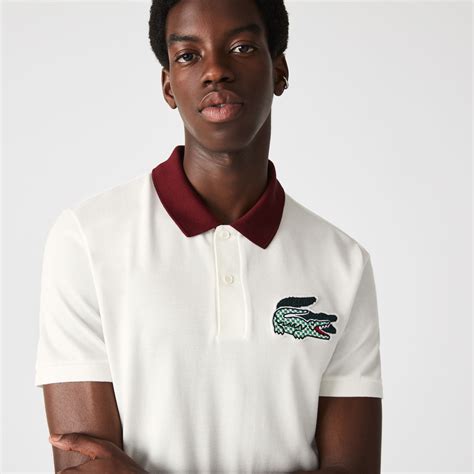 Buy Mens Heritage Lacoste Slim Fit Crocodile Badge Cotton Piqué Polo