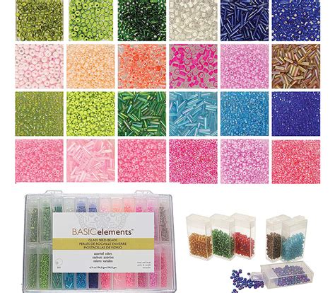 Assorted Seed Bead Kit with box - 24 Colors