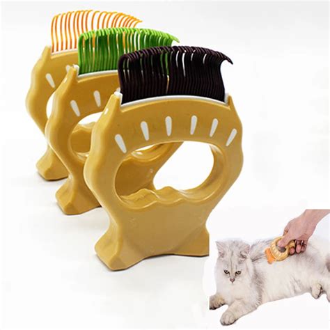 1 Piece Pets Shell Comb Cats No Hair Wound Fur Grooming Plastic Combs