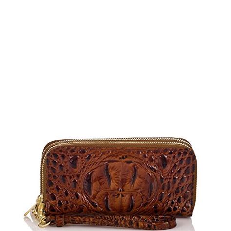 Brahmin Zoe Leather Double Zip Wallet Pecan Melbourne Accessorising