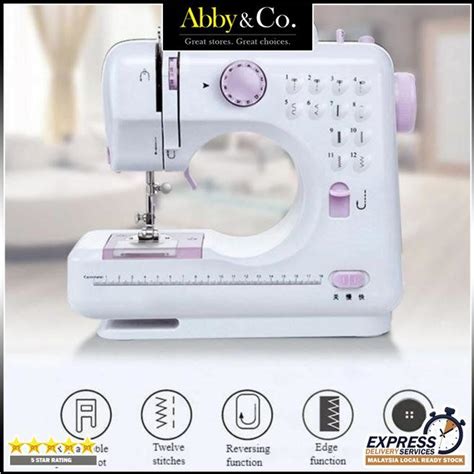 Abby Co Portable Sewing Machine Upgraded FHSM 505A Pro 12 Stitches