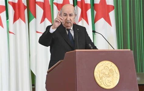 Discours Du Président Tebboune Sur Létat De La Nation Devant Les Deux