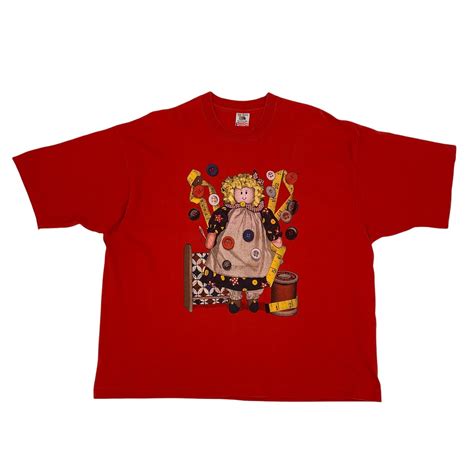 Vintage Ragdoll Stuffed Animal Seamstress T-Shirt Adu… - Gem