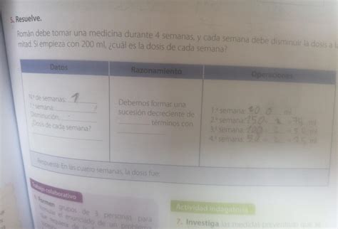 Rom N Debe Tomar Una Medicina Durante Semanas Y Cada Semana Debe